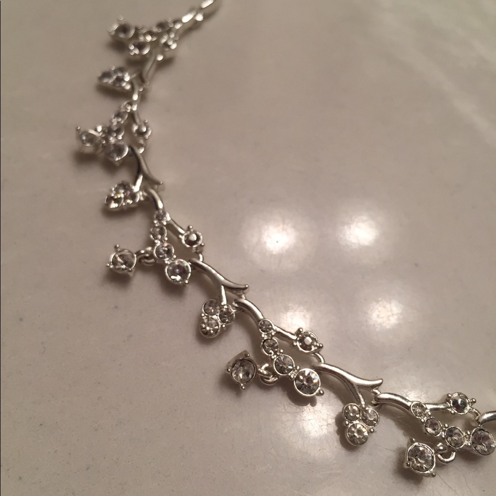 Crystal Choker Style Necklace Dainty